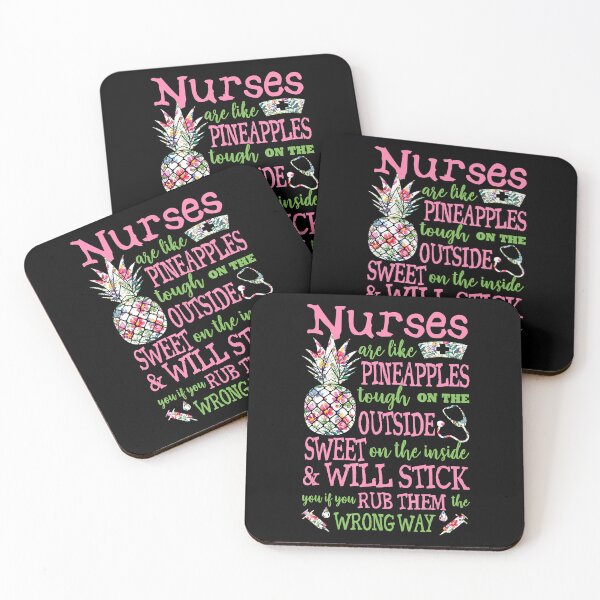 Item preview, Funny Nursing Nurses Are Like Pineapples designed and sold by RoseEddon.