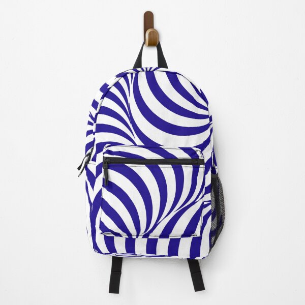 Item preview, Blue and White Hallucination Retro Candy Spiral - Optical Illusion Trippy Design designed and sold by MrGiftee.