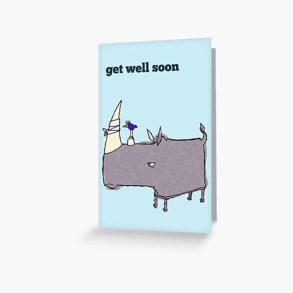 Get well soon card Greeting Card