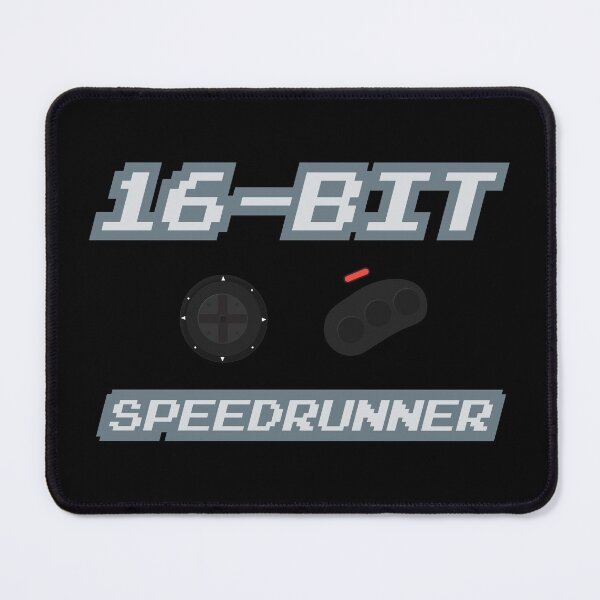 Item preview, 16-Bit Games Speedrunner designed and sold by BRU Design.