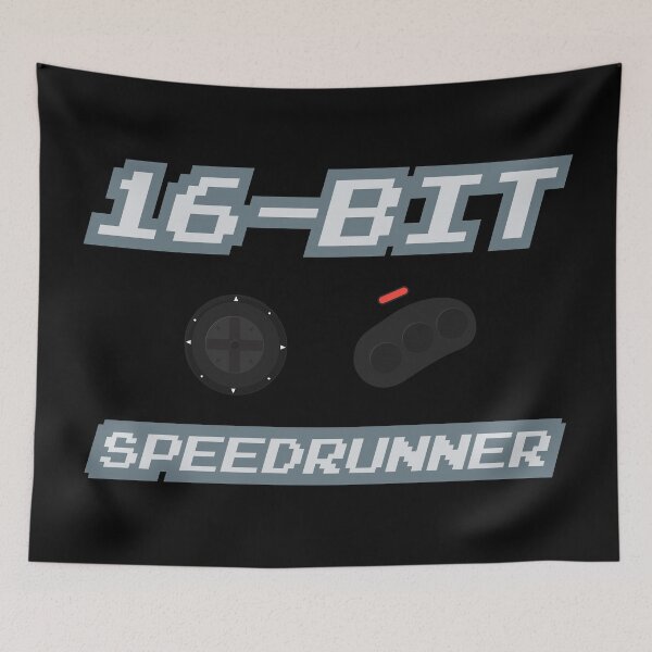 Item preview, 16-Bit Games Speedrunner designed and sold by BRU Design.