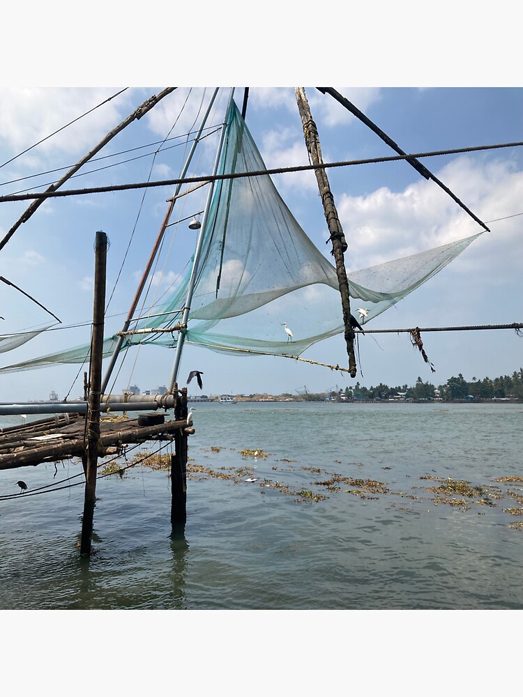 Chinese Fishing Net - Fort Kochi Sticker for Sale by Capture Room