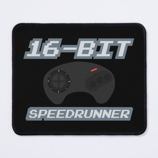 Item preview, 16-Bit Games Speedrunner designed and sold by BRU Design.