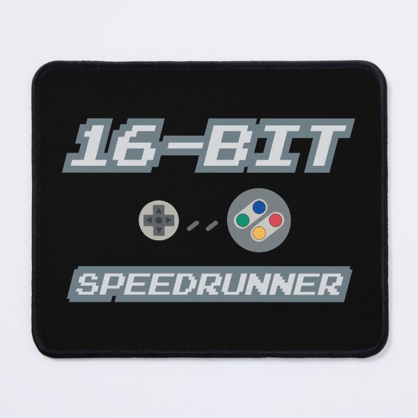 Item preview, 16-Bit Games Speedrunner designed and sold by BRU Design.