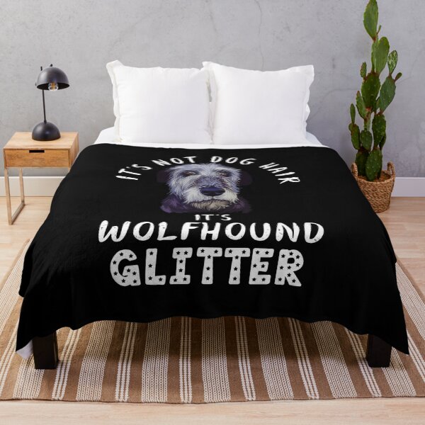 Item preview, It's not dog hair it's IRISH WOLFHOUND glitter funny dog quote designed and sold by theshirtinator.