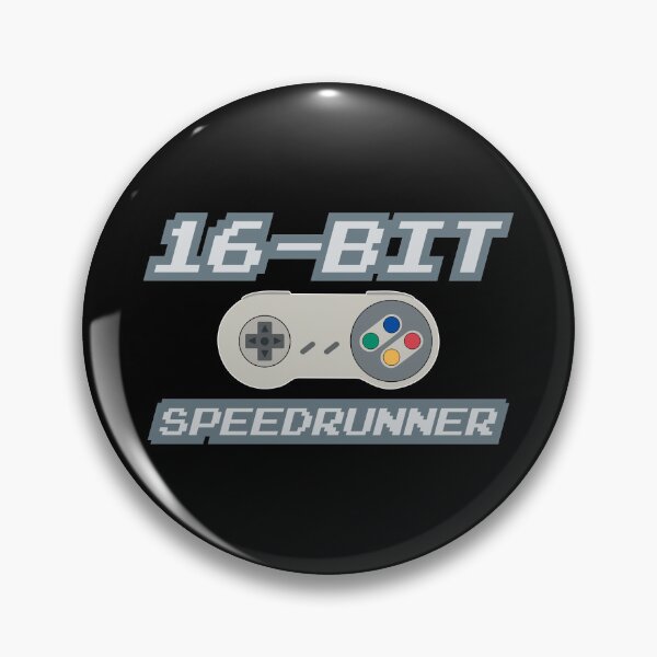 Item preview, 16-Bit Games Speedrunner designed and sold by BRU Design.