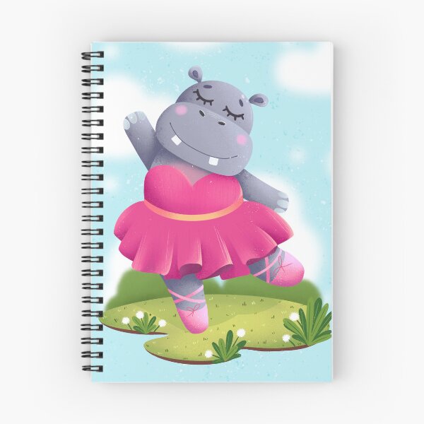 Item preview, Cute hippo ballerina designed and sold by lindopintor.