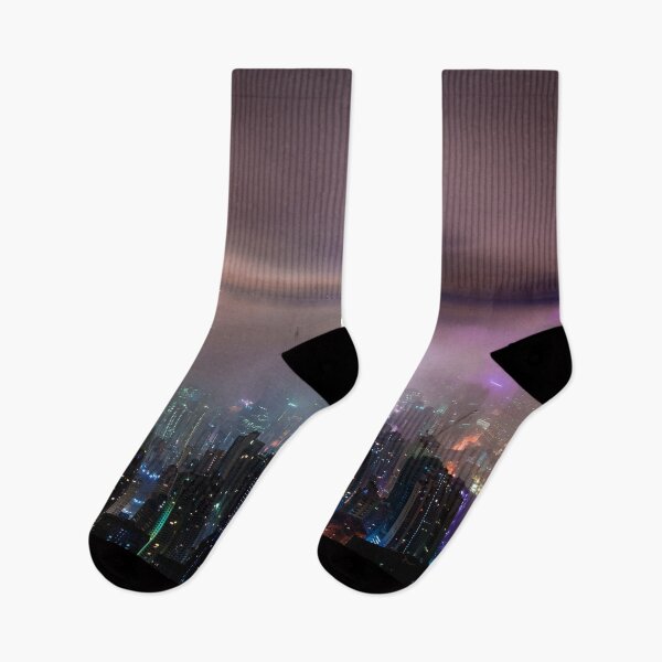 Item preview, City lights under the clouds designed and sold by NoahDea.