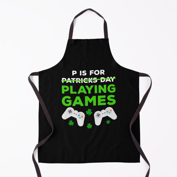 Artikelvorschau, P ist für das Spielen von Spielen St. Patrick's Day, Kleeblatt-Videospiel, Happy St. Patrick's Day, lustiges Gamer-Shirt, lustiges Gaming-T-Shirt entworfen und verkauft von aymob.
