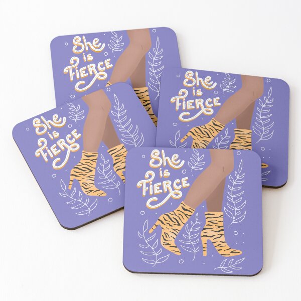 Item preview, Tiger print heels - she is fierce - badass woman boots designed and sold by Patrick Gervacio.