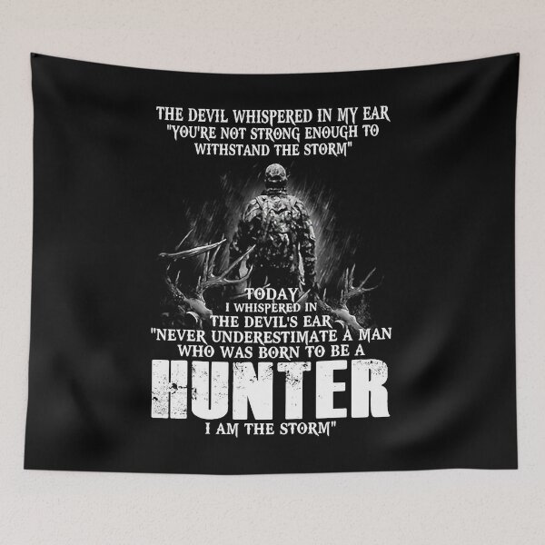 Item preview, Who Was Born To Be A Hunter Funny Hunting Hunters designed and sold by RachaelEliezer.