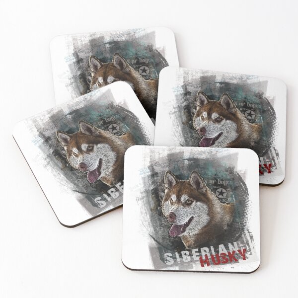 Item preview, siberian husky portrait designed and sold by ranker666.