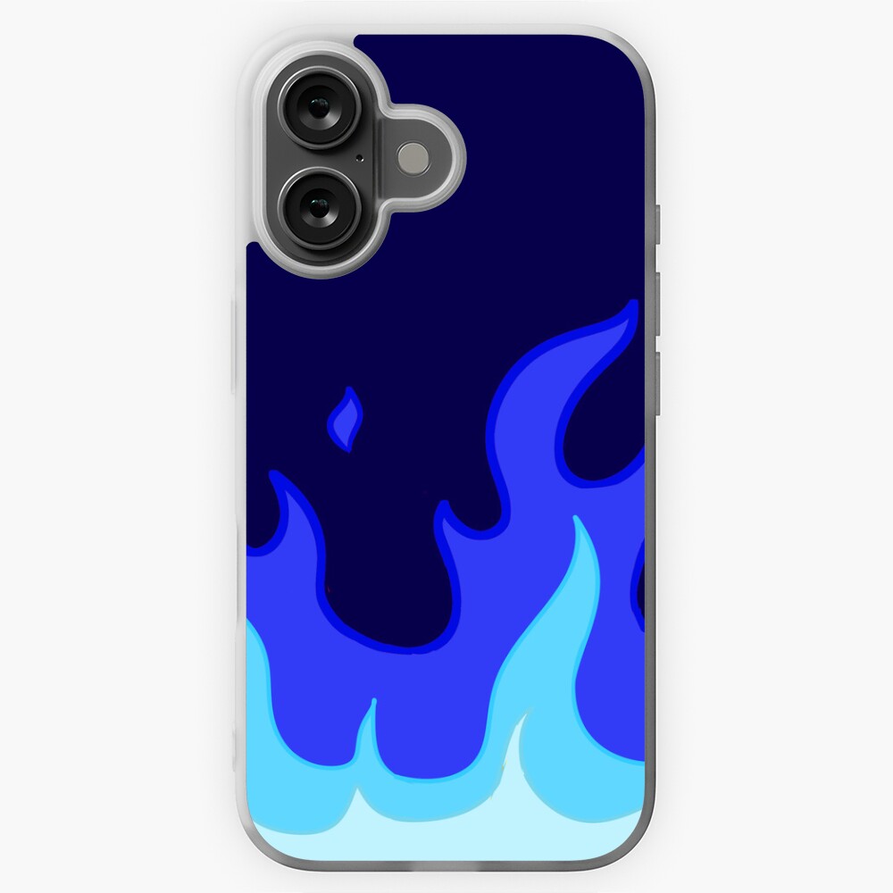 blue flames Sticker