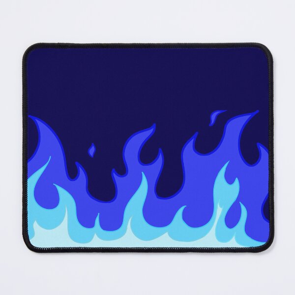 Item preview, blue flames designed and sold by Hiba Maziad.
