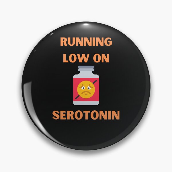 Item preview, Running Low On Serotonin Funny Sad Emoji designed and sold by BhavyaBathla.