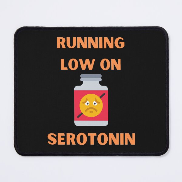 Item preview, Running Low On Serotonin Funny Sad Emoji designed and sold by BhavyaBathla.