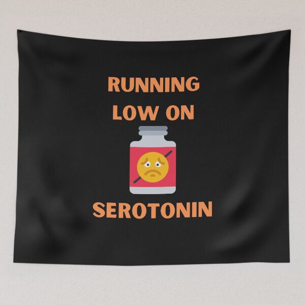 Item preview, Running Low On Serotonin Funny Sad Emoji designed and sold by BhavyaBathla.
