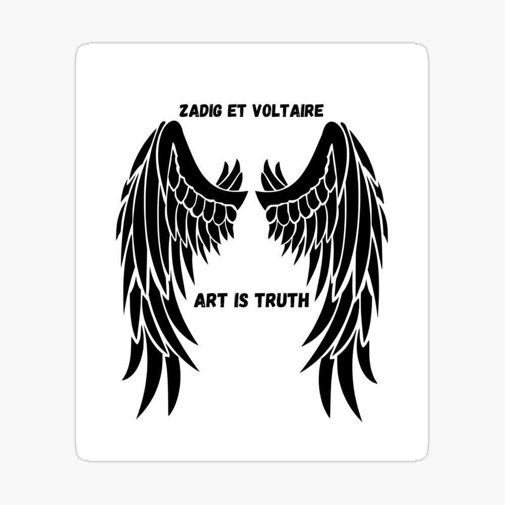 Colorful Zadig Et Voltaire Quotes With Wing Poster for Sale by