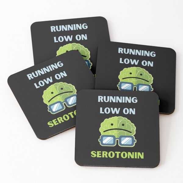 Item preview, Running Low On Serotonin Funny Sad Serotonin designed and sold by BhavyaBathla.