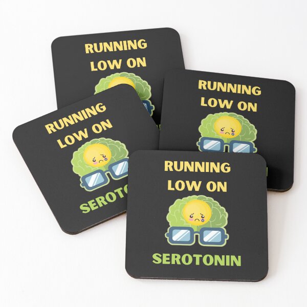 Item preview, Running Low On Serotonin Funny Sad Serotonin Emoji designed and sold by BhavyaBathla.