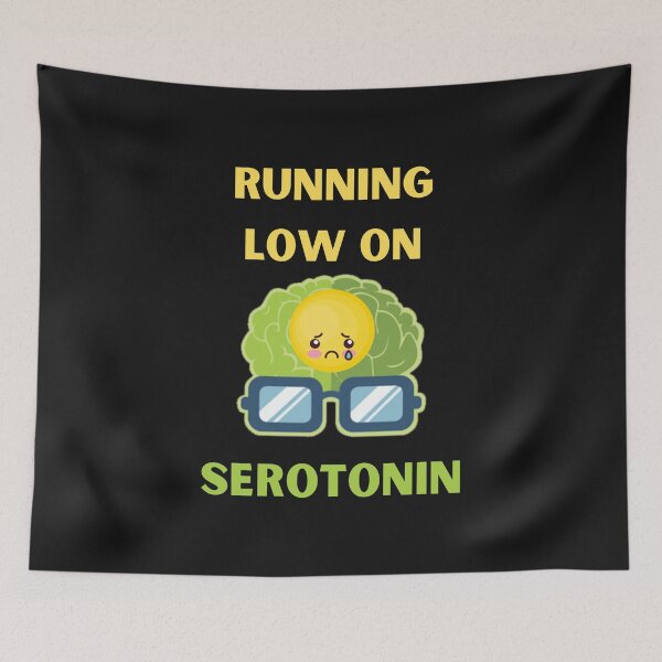 Item preview, Running Low On Serotonin Funny Sad Serotonin Emoji designed and sold by BhavyaBathla.