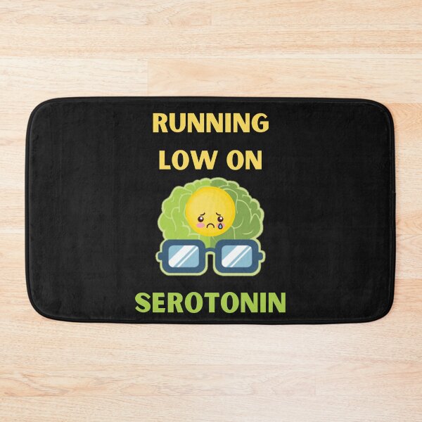 Item preview, Running Low On Serotonin Funny Sad Serotonin Emoji designed and sold by BhavyaBathla.