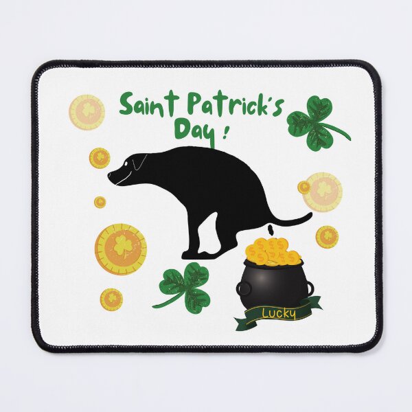 Item preview, Lucky Dog St Patrick's Day Pooping Gold designed and sold by Willyboy16.