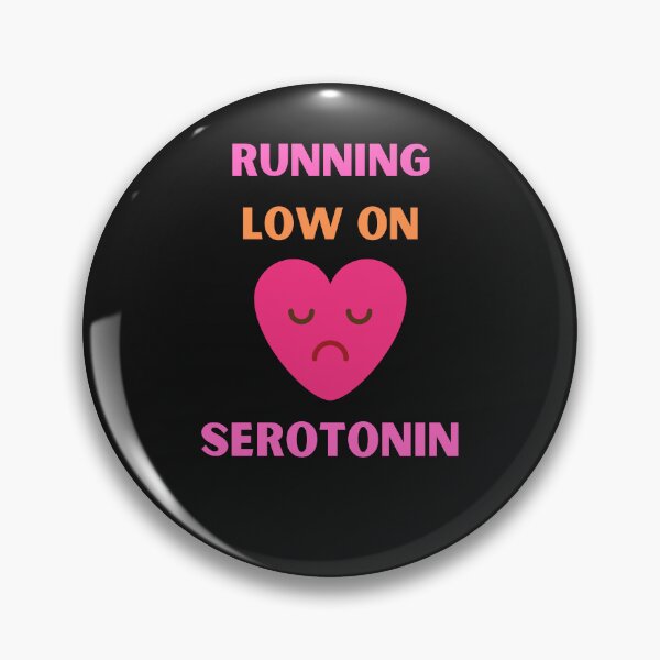Item preview, Running Low On Serotonin Funny Sad Heart designed and sold by BhavyaBathla.