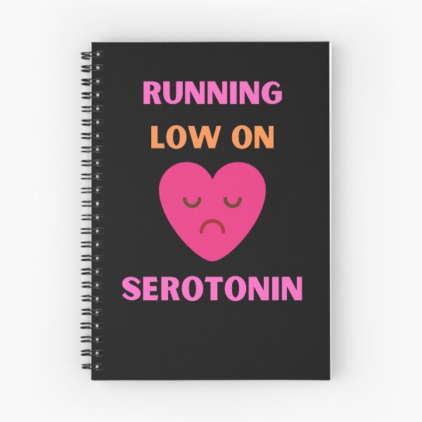 Item preview, Running Low On Serotonin Funny Sad Heart designed and sold by BhavyaBathla.
