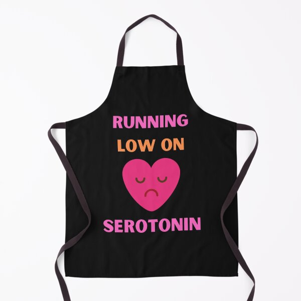 Item preview, Running Low On Serotonin Funny Sad Heart designed and sold by BhavyaBathla.