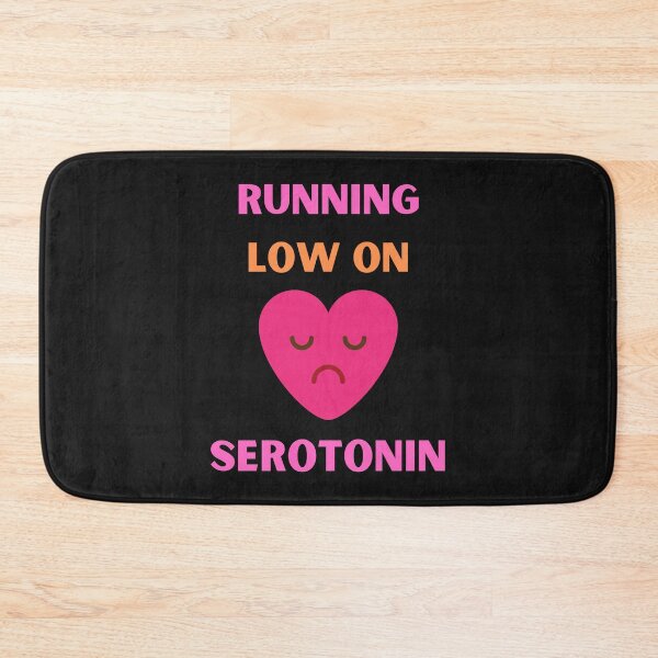 Item preview, Running Low On Serotonin Funny Sad Heart designed and sold by BhavyaBathla.