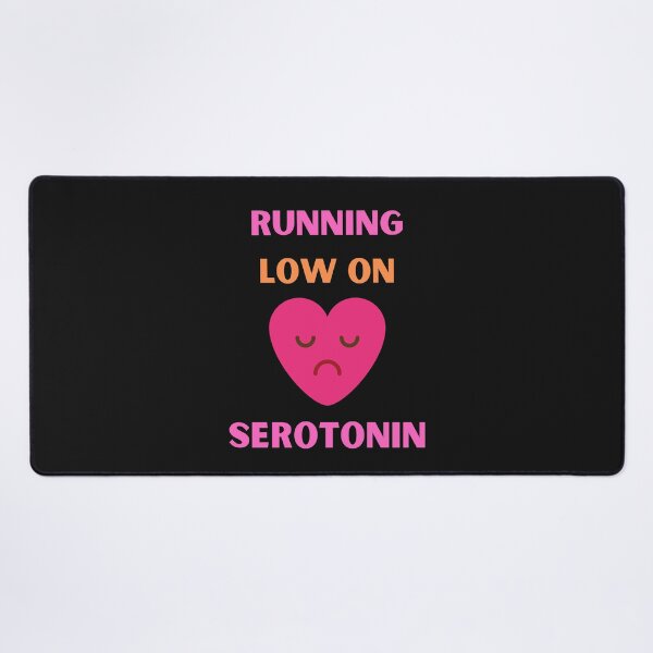 Item preview, Running Low On Serotonin Funny Sad Heart designed and sold by BhavyaBathla.