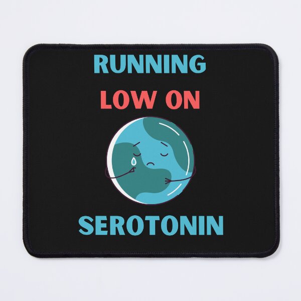 Item preview, Running Low On Serotonin Funny Sad Emoji designed and sold by BhavyaBathla.