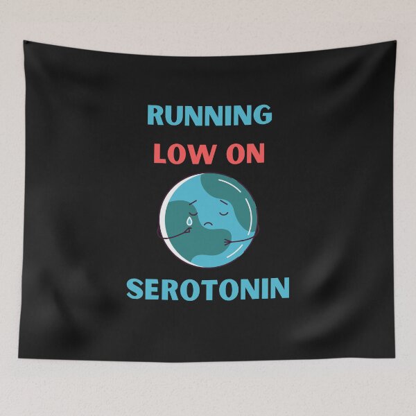 Item preview, Running Low On Serotonin Funny Sad Emoji designed and sold by BhavyaBathla.