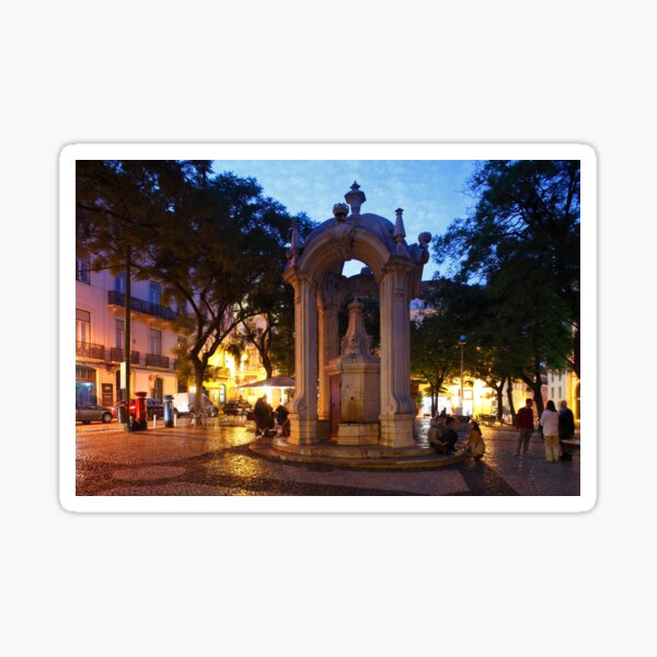 Item preview, Chiado district at dusk Lisbon, Portugal designed and sold by Torsten  Krüger.