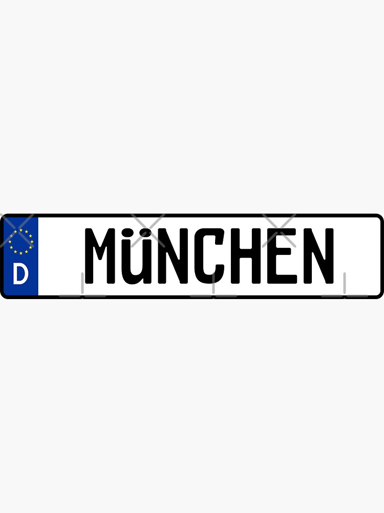 München Kennzeichen Magnet for Sale by snxworld