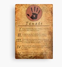 The Elder Scrolls V: Skyrim - Dark Brotherhood Tenents Metal Print