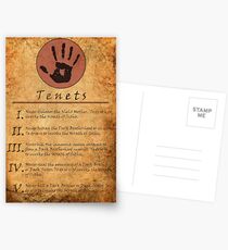 The Elder Scrolls V: Skyrim - Dark Brotherhood Tenents Postcards