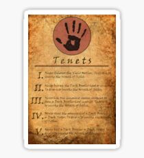 The Elder Scrolls V: Skyrim - Dark Brotherhood Tenents Sticker