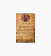 The Elder Scrolls V: Skyrim - Dark Brotherhood Tenents Art Board