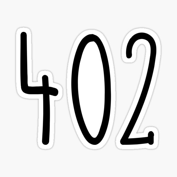 402-area-code-zip-code-location-black-and-white-sticker-for-sale-by