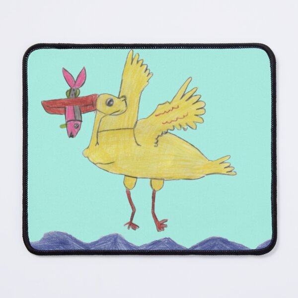 Item preview, Pelican with Fish designed and sold by mila-ola.