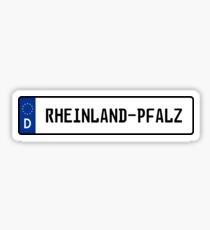 Rheinland-Pfalz Kennzeichen Sticker