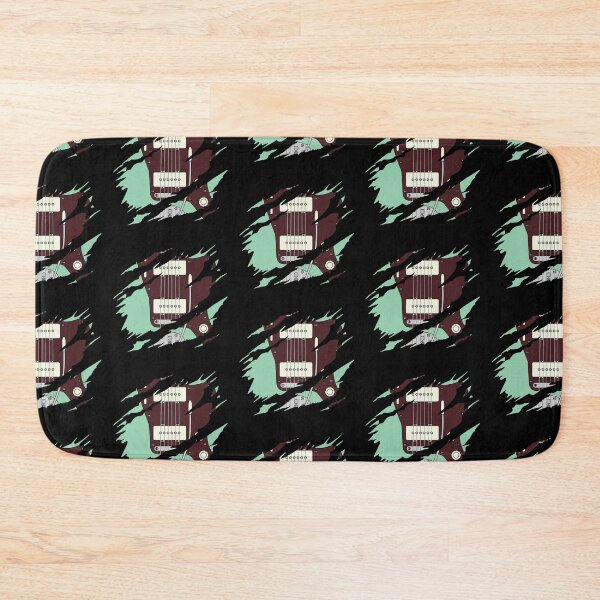 Item preview, Ripped Electric Guitar Offset Style Surf Green Color designed and sold by nightsworthy.