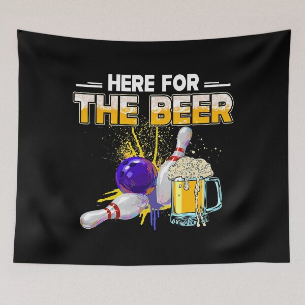 Item preview, Here For The Beer Bowling Hobby Drinking designed and sold by Rebecca-Cruz.