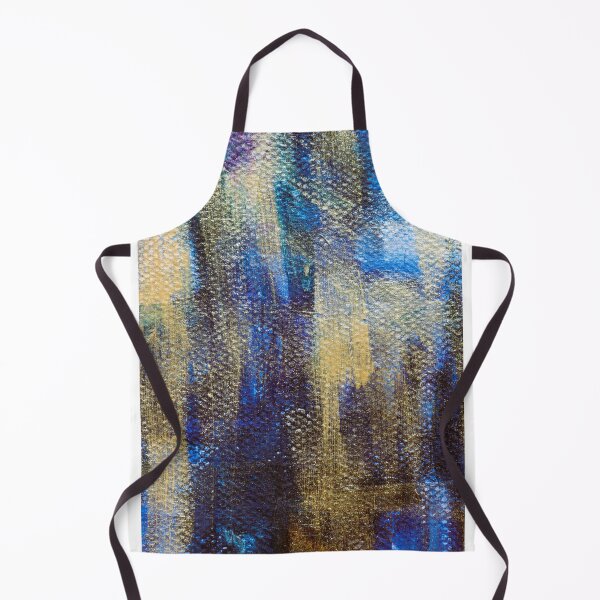 Item preview, Dark blue and golden abstract painting designed and sold by jeanyun48.