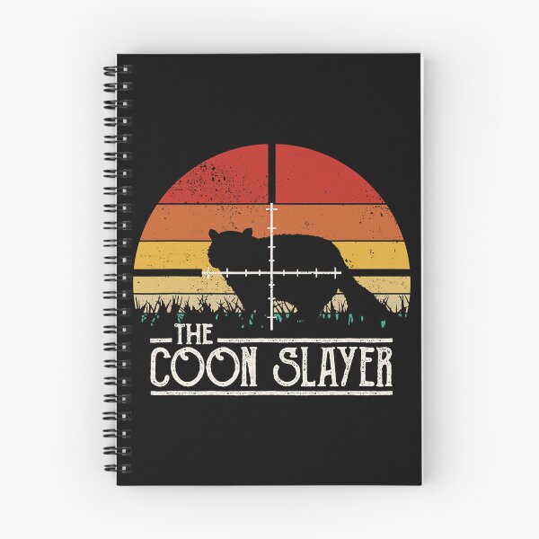 Item preview, The Coon Slayer Vintage Sunset Retro Style Hunting Coon designed and sold by RachaelEliezer.