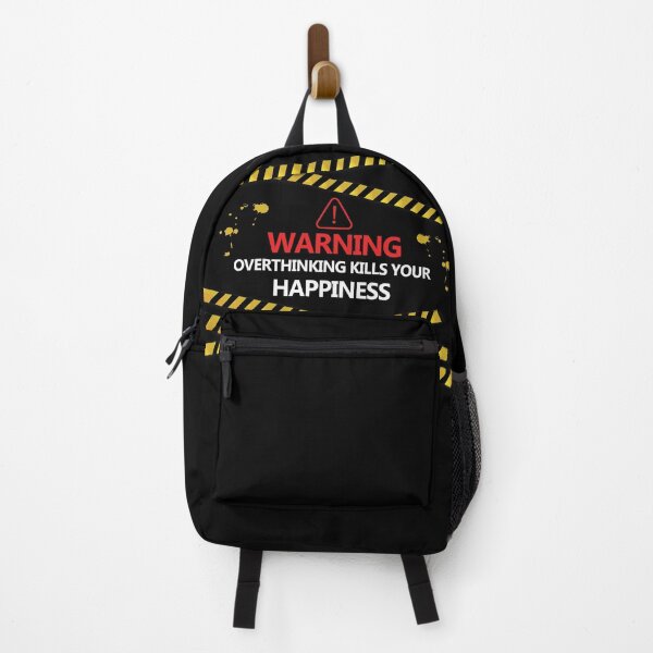 Item preview, Funny Quote Warning Overthinking Kills Your Happiness designed and sold by OUGHRI.