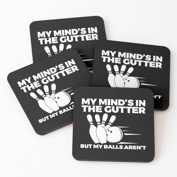 Item preview, My Minds in the Gutter But My Balls Arent Bowling Bowler designed and sold by Rebecca-Cruz.