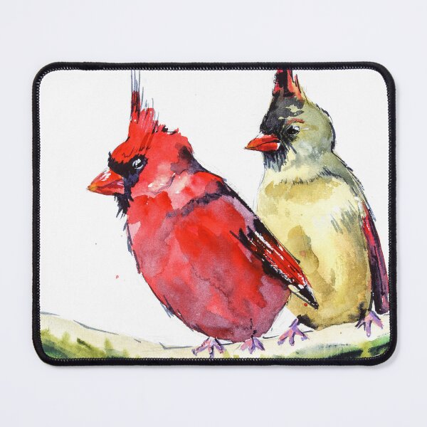 Item preview, Pair Of Cardinals Watercolor Print designed and sold by NatalyMak.